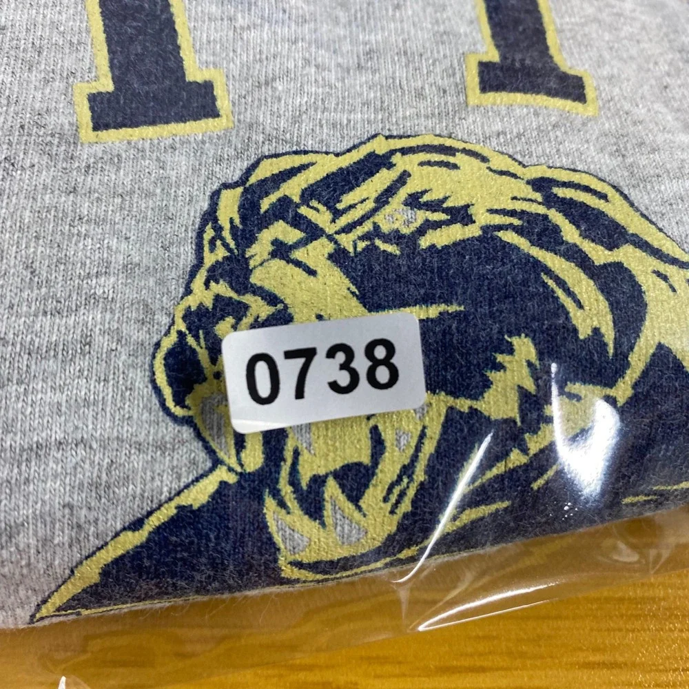 Third Street Pitt Panthers Long Sleeve T-Shirt Youth YXS 5 Gray Navy Blue USA